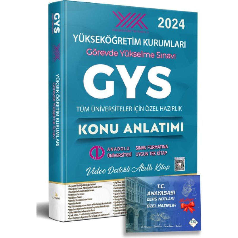 Liyakat Yayınları 2024 Yüksek Öğretim Kurumları Görevde Yükselme Sınavı Özel Hazırlık Konu Anlatımı - T.C. Anayasası Ders Notları Özel Hazırlık 2'l... Görevde Yükselme Sınavları Kitapları Fiyatı