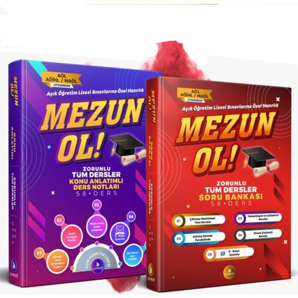 Liyakat Yayınları Açıköğretim Lisesi Hazırlık 2'li Efsane AÖL Sınav Seti - Zorunlu Tüm Dersler Konu Anlatımlı Ders Notları ve Soru Bankası - Açık Ö... Ders Sınav Kitapları Fiyatı