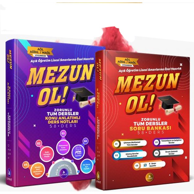 Liyakat Yayınları Açıköğretim Lisesi Hazırlık 2'li Efsane AÖL Sınav Seti - Zorunlu Tüm Dersler Konu Anlatımlı Ders Notları ve Soru Bankası - Açık Ö... Diğer Fiyatı
