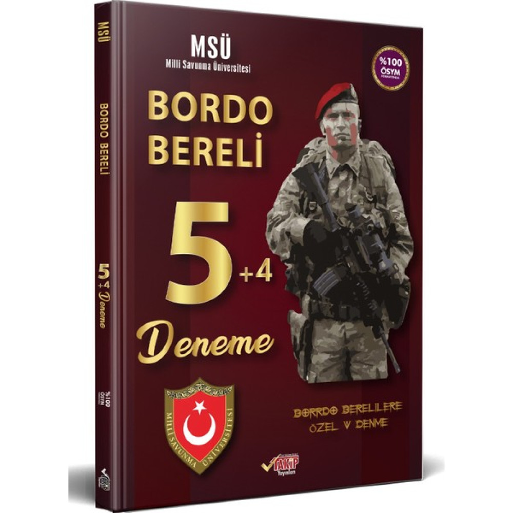 Liyakat Yayınları Msü Bordo Bereli 5+4 Deneme - 2023 Alımlarına Özel Hazırlık Kaynak Kitapları Fiyatı
