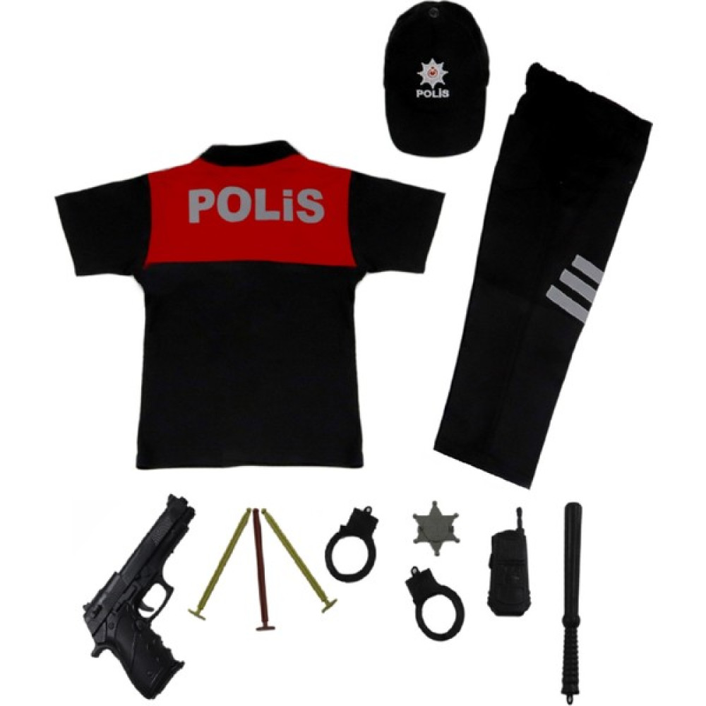 Liyavera Çocuk Polo Yaka Kırmızı Yunus Polis Kostümü Yunus Polis Kıyafeti Üniforması O - 9 Yaş Oyuncak Fiyatı
