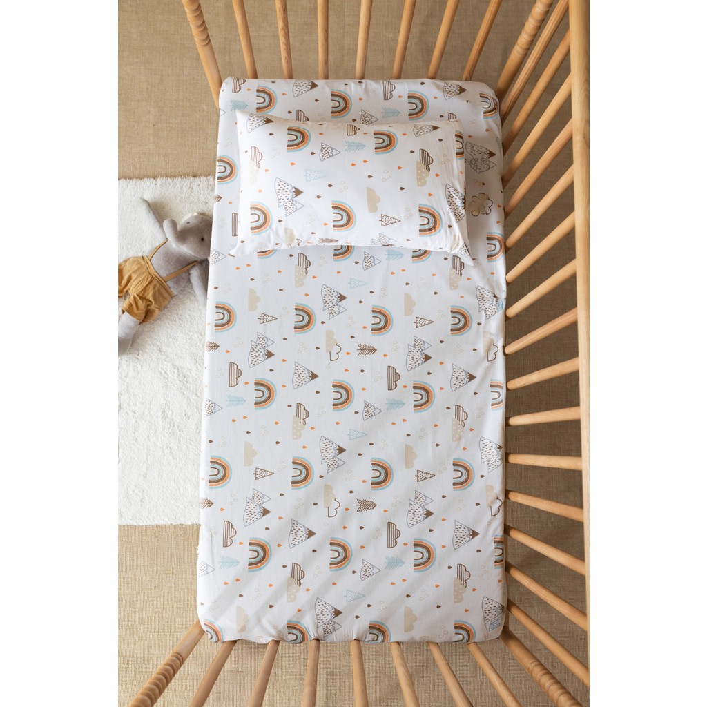 Lizayn Tekstil %100 Pamuk Ranforce Lastikli Çarşaf Seti 80X140 Çarşaf 35X45 Yastık Kılıfı - Çok Renkli - 80 x 140 cm Yastık Kılıfı Fiyatı