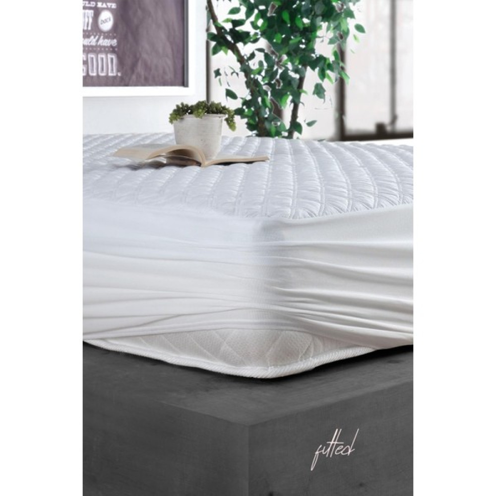 Lizayn Tekstil %100 Pamuklu Kapitone Fitted Full Kenar Su Sıvı Geçirmez Yatak Koruyucu Alez Çarşaf Be - 160 x 200 cm - Beyaz Alez / Yatak Koruyucu Fiyatı