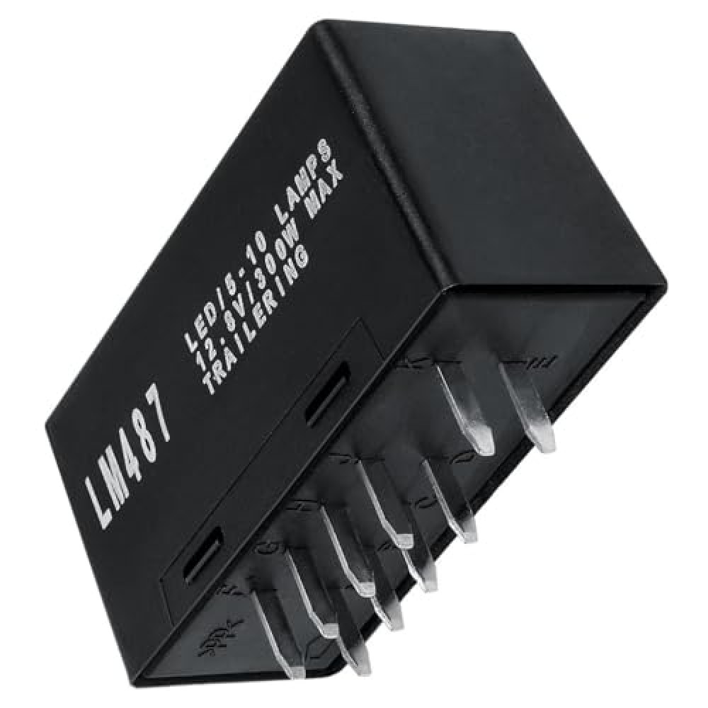 LM487 Led Flasher Relay for Warning and Turn Signal Fix Hyper Flash Module Blinker Relay Fit for Chevy 03-06 Silverado Avalanche for GMC Sierra Yukon Trucks 2003-2006, 10383321, 15231201
