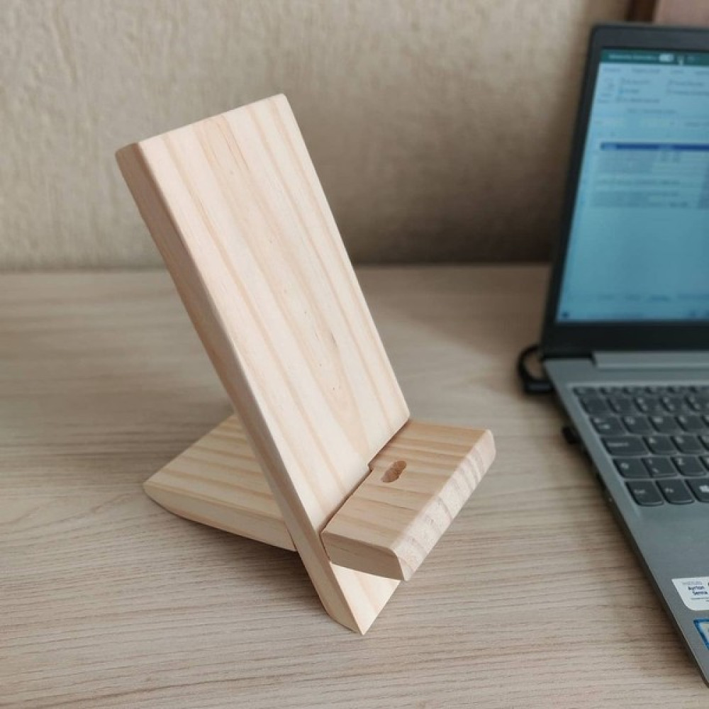 Lml Ahşap Tasarım Masaüstü Doğal Ahşap Telefon Standı - Ahşap Rengi Cep Telefonu Tutucu Fiyatı