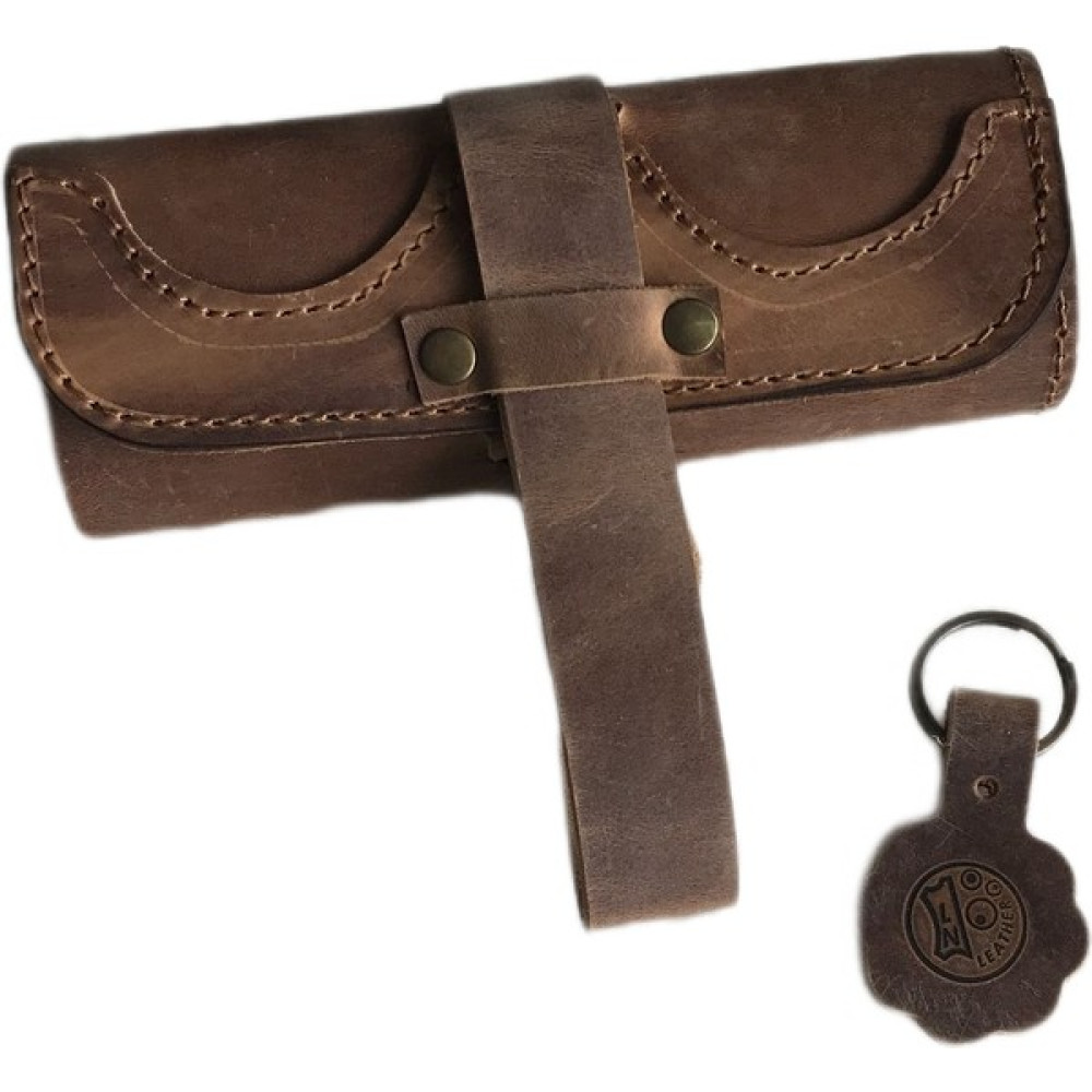 LN Leather Deri Rulo Kalemlik Özel Tasarım Kişiselleştirilebilir El Işçiliği Anahtarlık Hediyeli Kalemlik - Bej Kalemlik (Kalem Kutusu) Fiyatı
