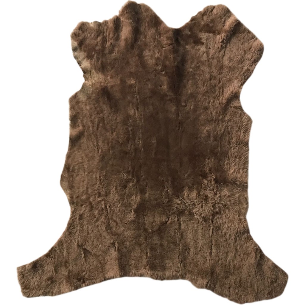 LN Leather Gerçek Koyun Postu Kısa Tüylü - Naturel Kısa Tüylü Doğal Siyah Koyun Postu - Doğal Post Paspas - Sütlü Kahverengi - 50 x 70 cm Araca Özel Paspaslar Fiyatı