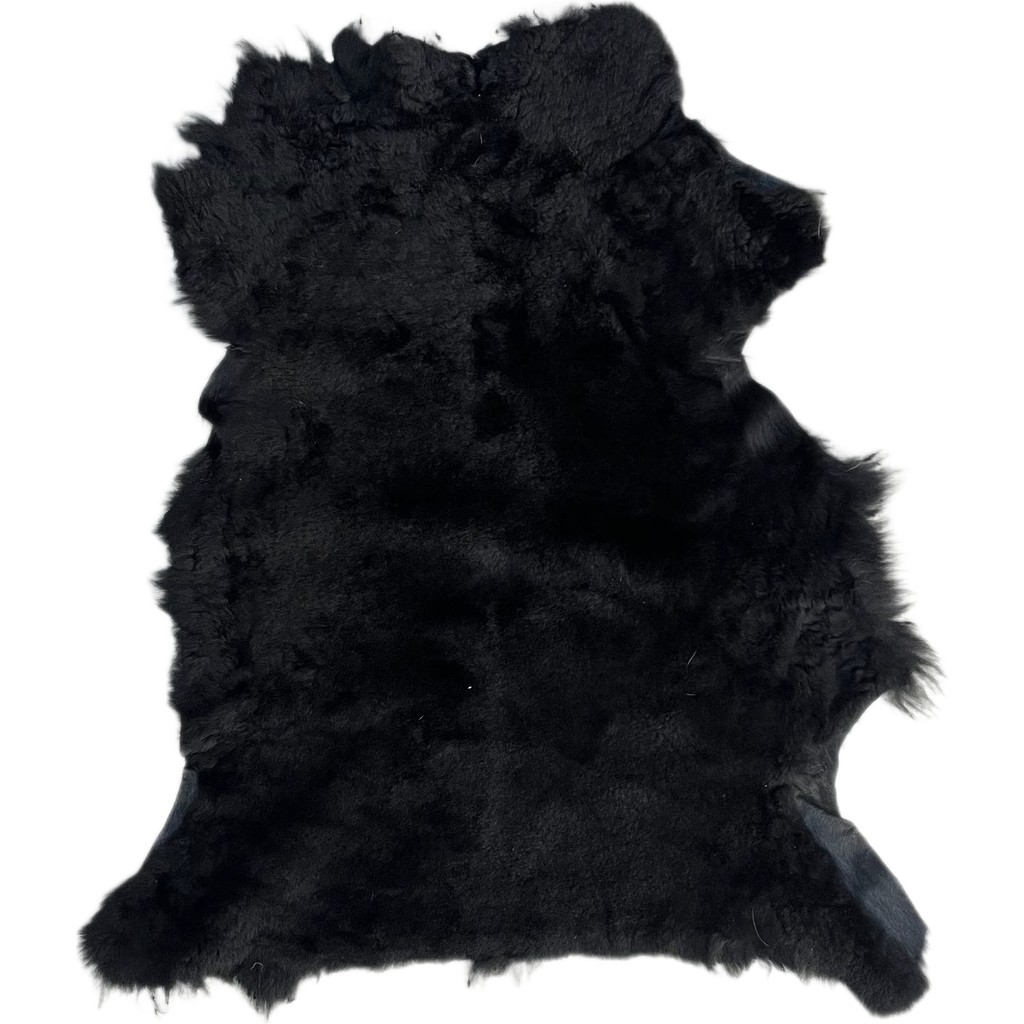 LN Leather Gerçek Koyun Postu Kısa Tüylü - Naturel Kısa Tüylü Koyun Postu - Doğal Post Paspas - Siyah - 50 x 65 cm Araca Özel Paspaslar Fiyatı