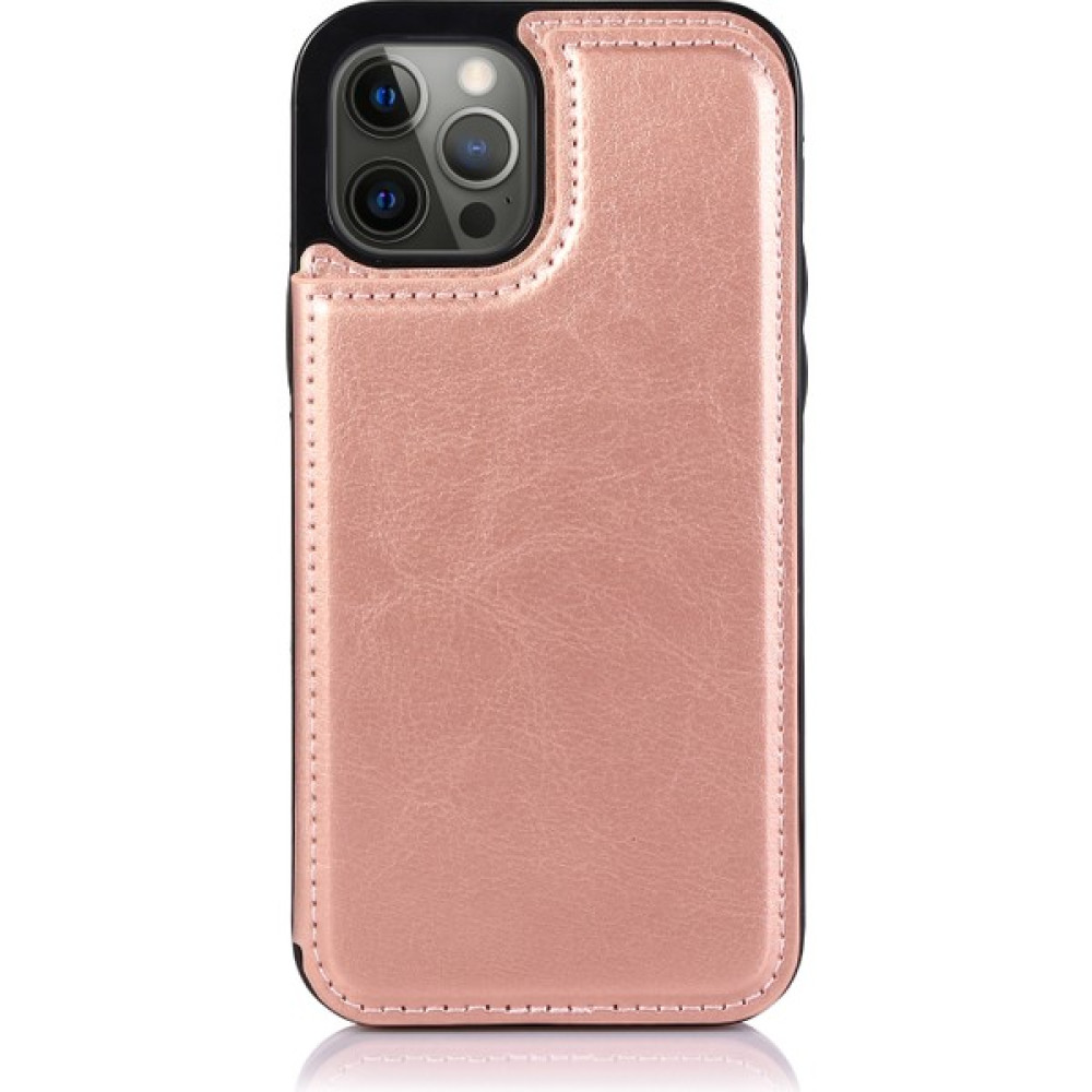 Lnobern Apple iPhone 13 Pro Max (6,7 Inç) ile Uyumlu Çoklu Kart Yuvası Arkadan Çevirmeli Koruyucu Kickstand Kılıf (Yurt Dışından) - Rose Gold Cep Telefonu Kılıfı Fiyatı