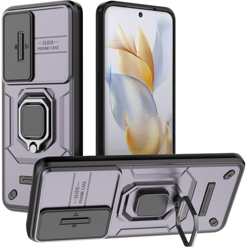 Lnobern Honor 90 5g Için Telefon Kılıfı [düşmeye Karşı Koruma] Araba Manyetik Halka Tutuculu (Yurt Dışından) - Mor Cep Telefonu Kılıfı Fiyatı