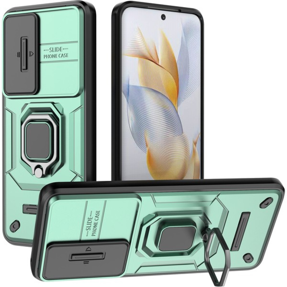 Lnobern Honor 90 5g Için Telefon Kılıfı [düşmeye Karşı Koruma] Araba Manyetik Halka Tutuculu (Yurt Dışından) - Yeşil Cep Telefonu Kılıfı Fiyatı