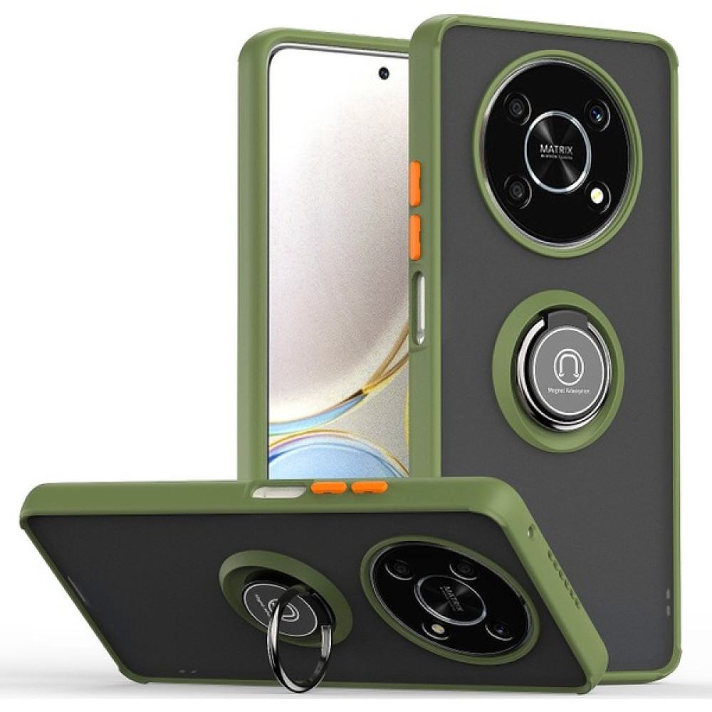 Lnobern Honor X9A Için Telefon Kılıfı [düşmeye Karşı Koruma] Araba Manyetik Halka Tutuculu (Yurt Dışından) - Açık Yeşil Cep Telefonu Kılıfı Fiyatı