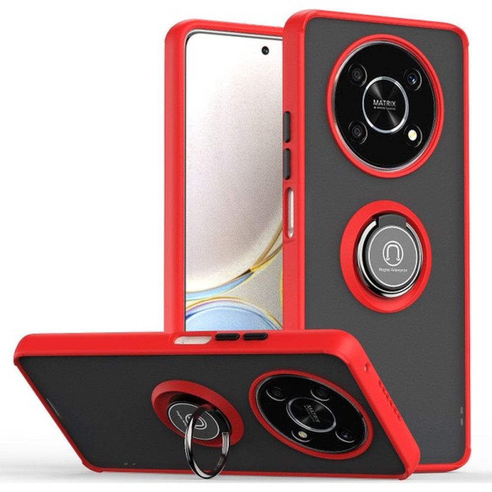 Lnobern Realme 11 Pro+/realme 11 Pro Plus Için Telefon Kılıfı [düşmeye Karşı Koruma] Araba Manyetik Halka Tutuculu (Yurt Dışından) - Kızıl Cep Telefonu Kılıfı Fiyatı