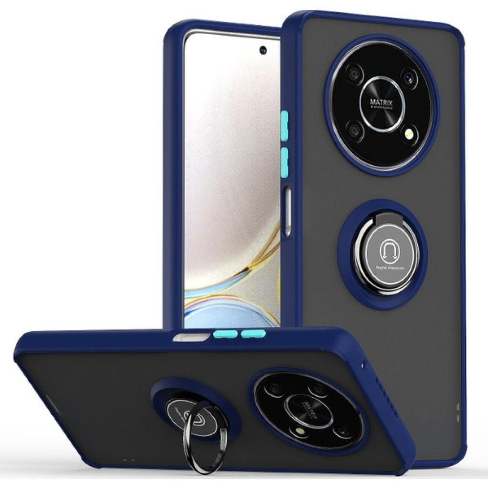 Lnobern Realme 11 Pro+/realme 11 Pro Plus Için Telefon Kılıfı [düşmeye Karşı Koruma] Araba Manyetik Halka Tutuculu (Yurt Dışından) - Koyu Mavi Cep Telefonu Kılıfı Fiyatı