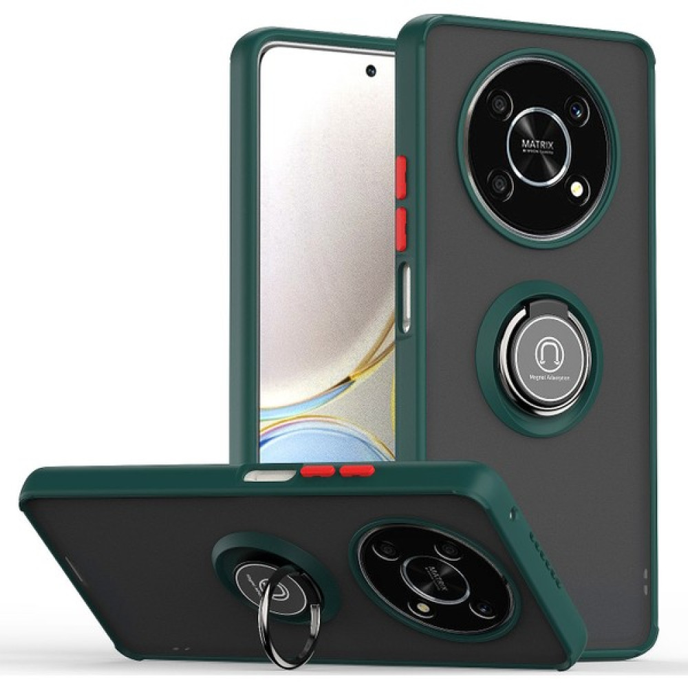 Lnobern Realme 11 Pro+/realme 11 Pro Plus Için Telefon Kılıfı [düşmeye Karşı Koruma] Araba Manyetik Halka Tutuculu (Yurt Dışından) - Koyu Yeşil Cep Telefonu Kılıfı Fiyatı