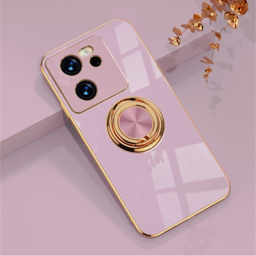 Lnobern Xiaomi 13T-13T Pro Için Telefon Kılıfı Roating Ring Standlı Elektro Kaplama Tpu Kılıf (Yurt Dışından) - Açık Mor Cep Telefonu Kılıfı Fiyatı