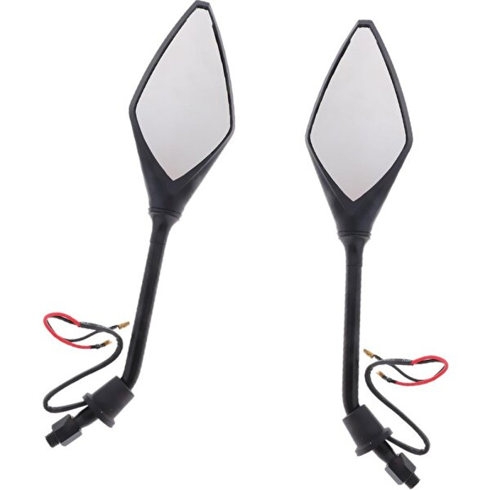 Lnshop Evrensel Motosiklet Göstergesi 10MM Dikiz Yan Aynalar LED Dönüş Sinyalleri Siyah (Yurt Dışından) Motorsiklet için Diğer Aksesuarlar Fiyatı