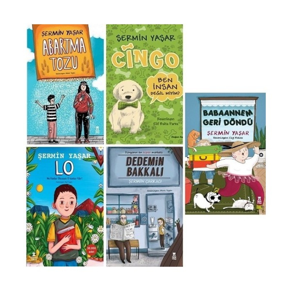Lo - Cingo - Abartma Tozu - Dedemin Bakkalı - Oh Ne Ala Memleket 5 Kitap Set - Şermin Yaşar Çocuk Roman Fiyatı