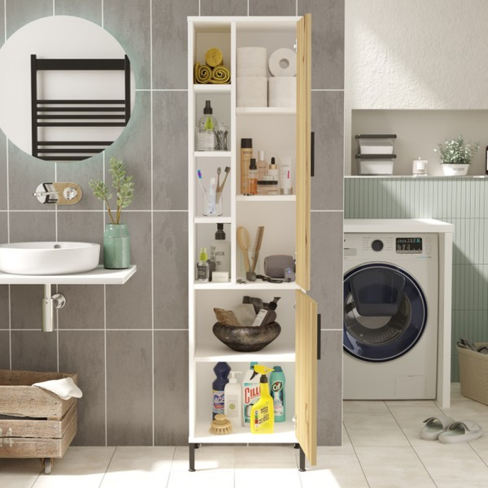 L'occi Concept Nantes Çok Amaçlı Dolap Banyo Dolabı Keçe-Beyaz Nt2-Wk Gardrop & Dolap Fiyatı