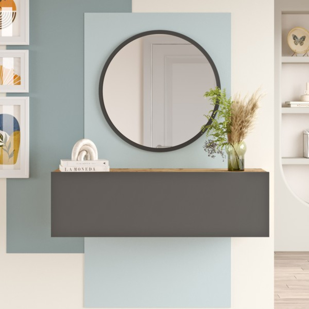 L'occi Concept Simon 60 cm Aynalı Dresuar Antre Hol Sı2-Aa Çam-Antrasit Dresuar / Makyaj Masası Fiyatı