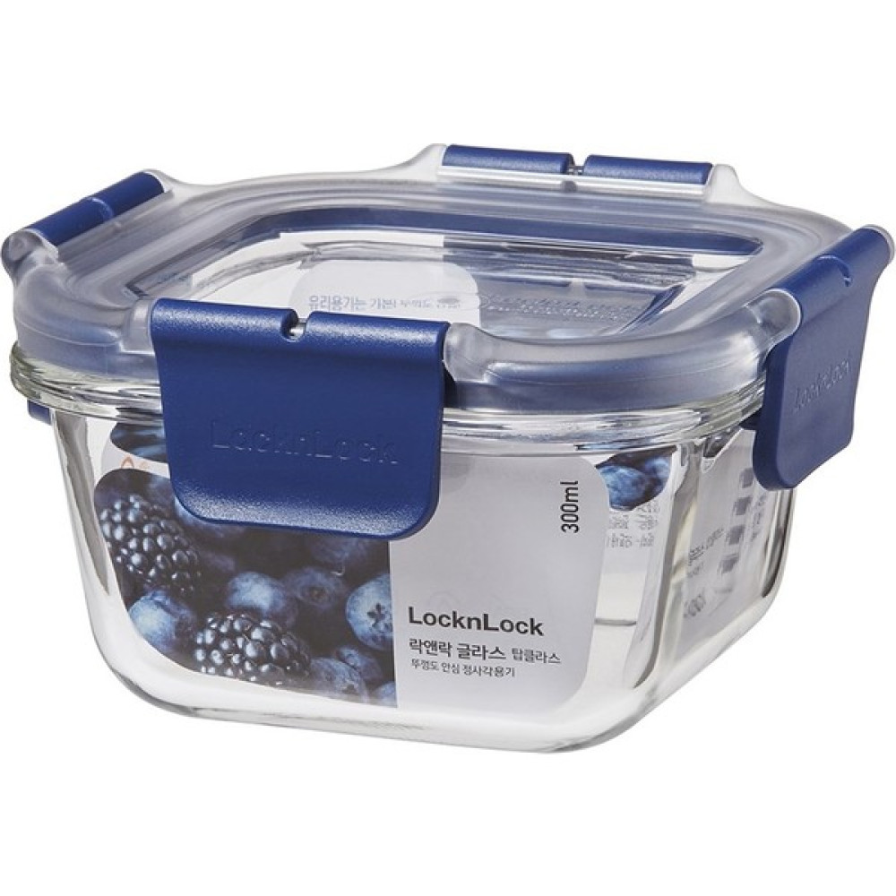 Lockn Lock Ll Top Class Fırın & Saklama Kabı Kare Kilitli 300 ml Mavi Saklama Kapları Fiyatı