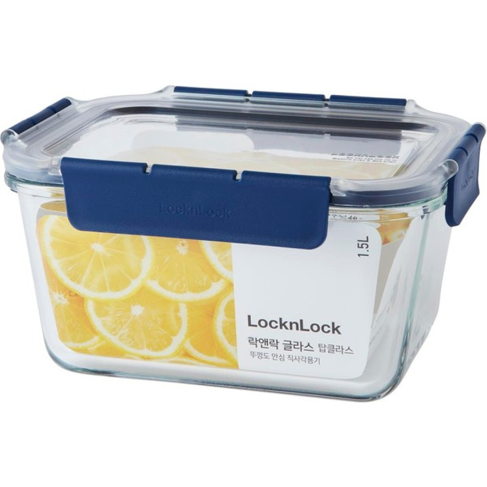 Lockn Lock Top Class Fırın & Saklama Kabı Dörtgen Kilitli Mavi 1,5 lt Saklama Kapları Fiyatı