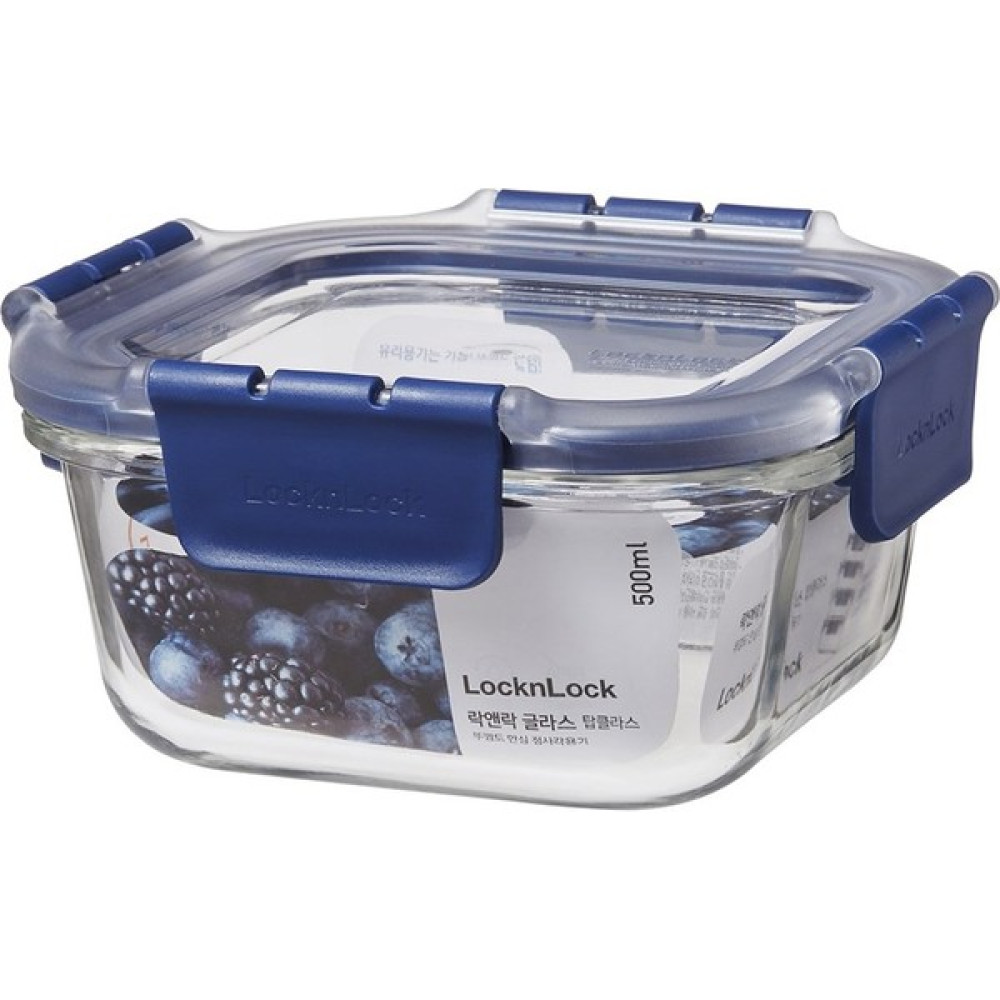 LocknLock Top Class Fırın & Saklama Kabı Kare Kilitli 500 ml Mavi Saklama Kapları Fiyatı