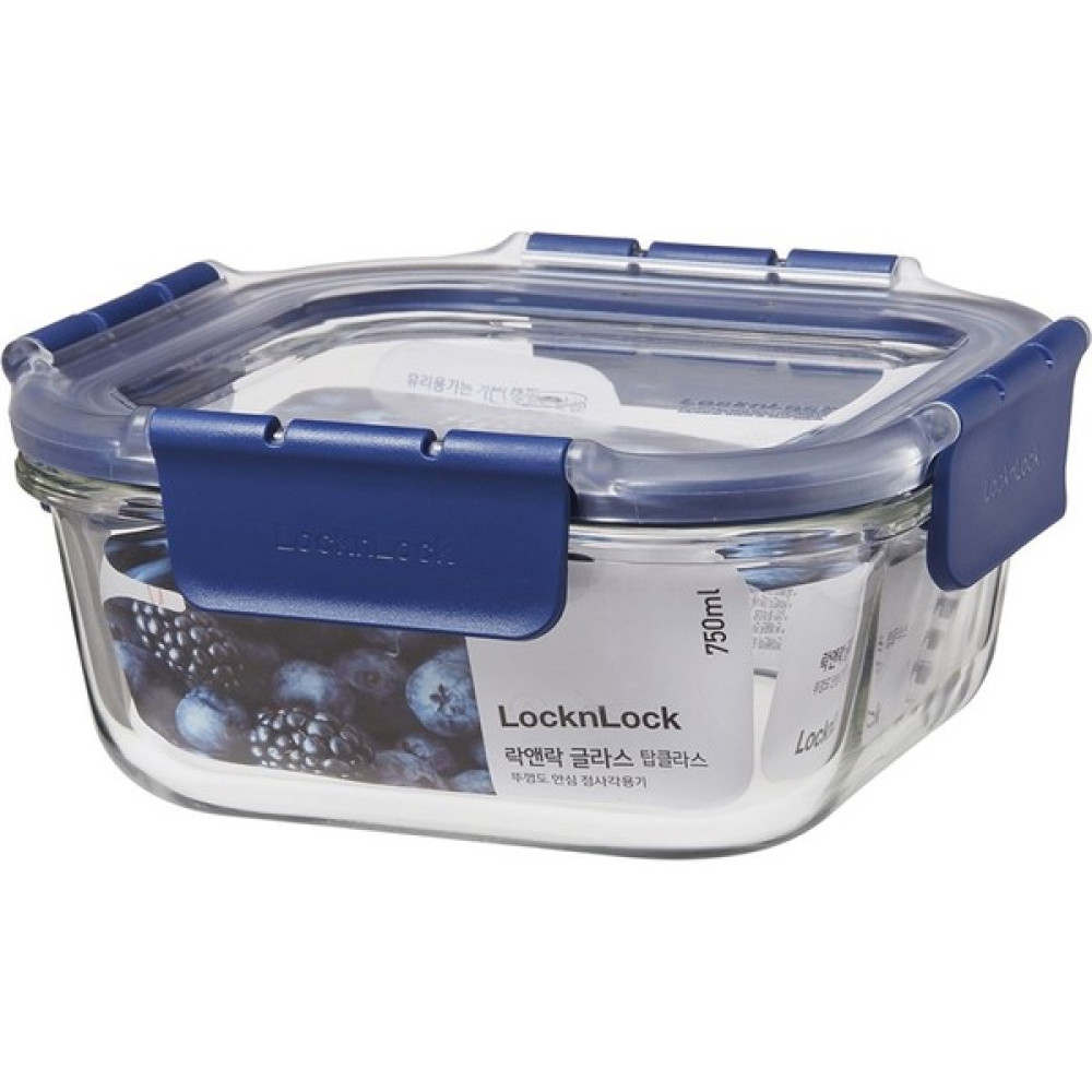 LocknLock Top Class Fırın & Saklama Kabı Kare Kilitli 750 ml Mavi Saklama Kapları Fiyatı