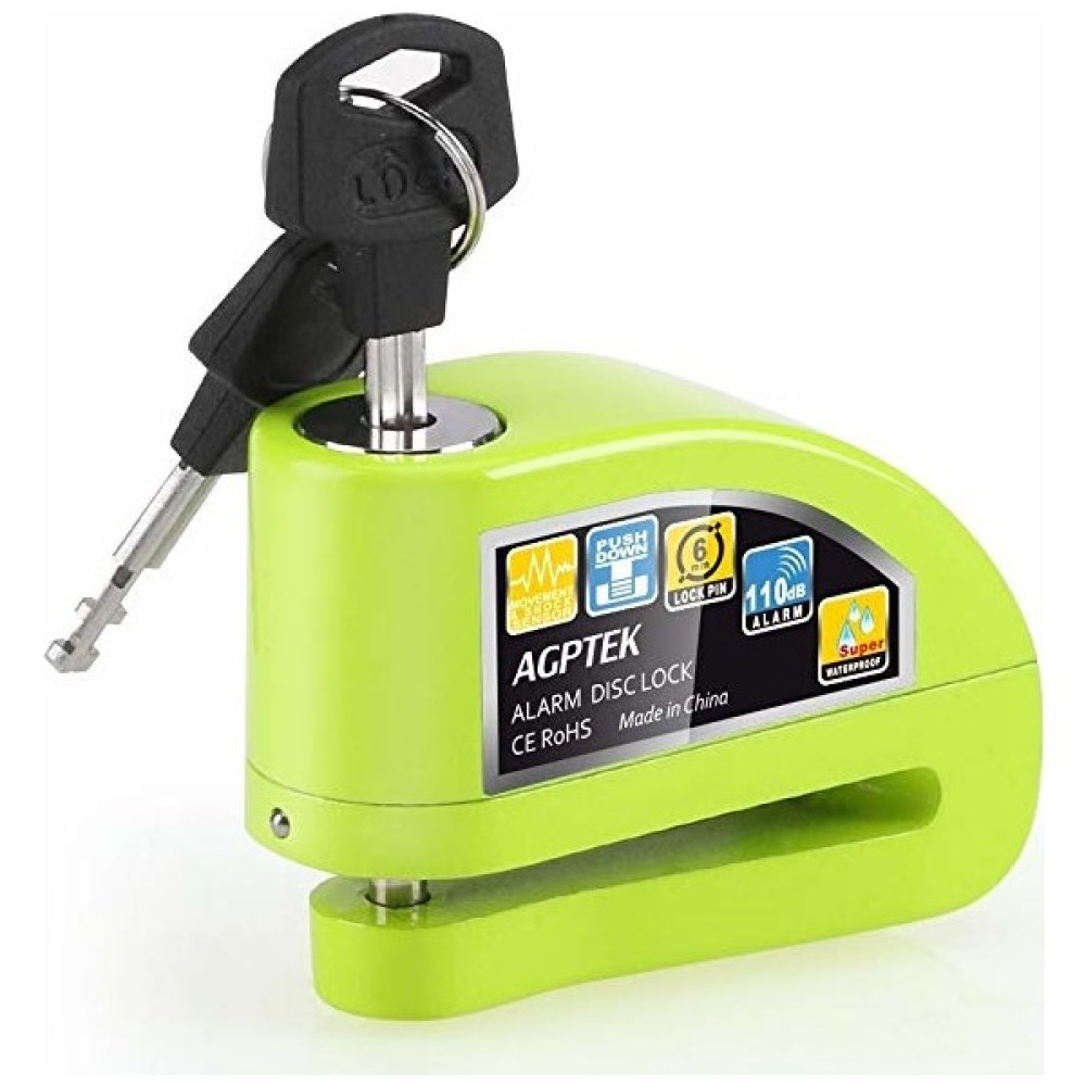Locks Alarmlı Disk Kilidi Motosiklet Ve Bisiklet İçin Yeşil Motorsiklet Kilidi & Alarmı Fiyatı