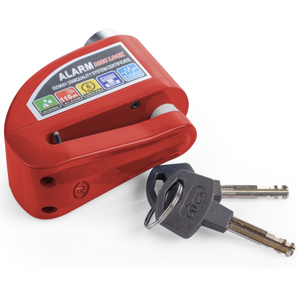 Locks Motosiklet Alarmlı Disk Kilidi - Kırmızı Motorsiklet için Diğer Aksesuarlar Fiyatı
