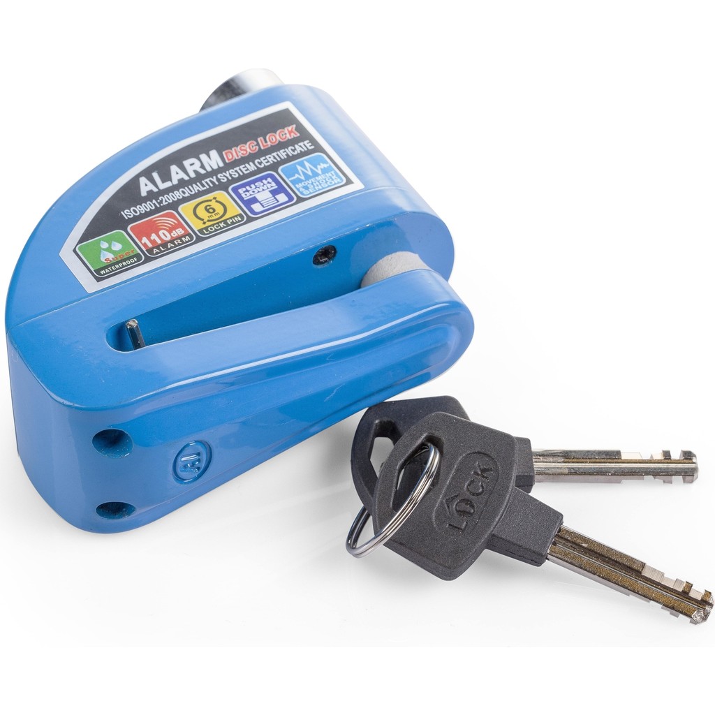 Locks Motosiklet Alarmlı Disk Kilidi - Mavi Motorsiklet için Diğer Aksesuarlar Fiyatı