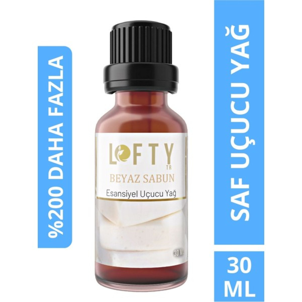 Lofty Beyaz Sabun Uçucu Yağ Buhurdanlık Esansı Konsantre Oda Kokusu Esans Buhur Yağı 30ML Oda Kokusu Fiyatı