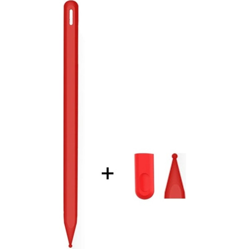 Loges Apple Pencil 2. Nesil Kılıf Silikon Yumuşak Tam Koruma Kılıfı Kalem Fonksiyonları ile Kullanılabilir - Kırmızı Oto Boyaları Fiyatı