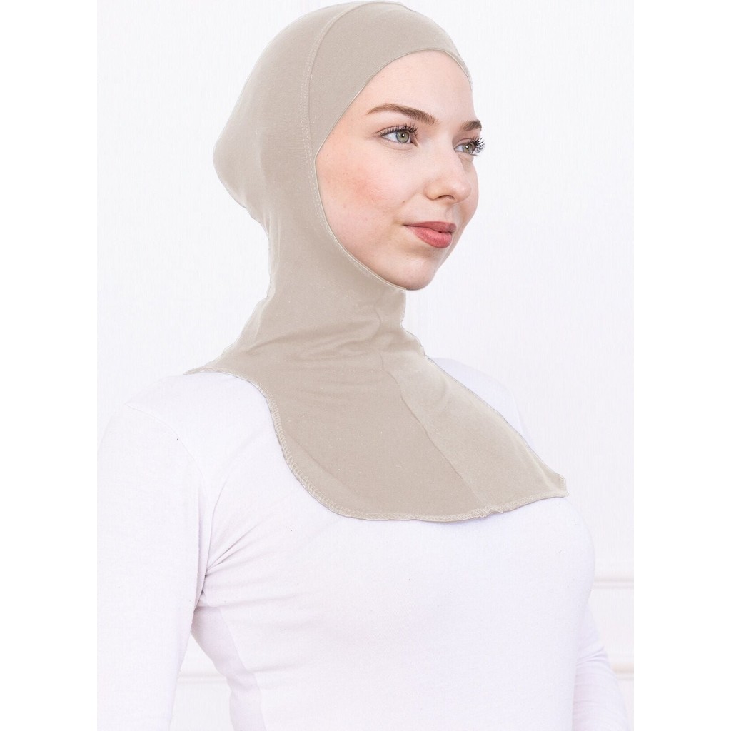 Loggia Boyunluklu Ninja Bone Likralı Sporcu Bonesi - Kadın Hazır Pratik Tesettür Hijab Başörtü Bej Giyim & İç Giyim Fiyatı