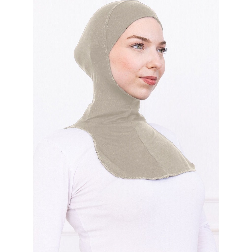 Loggia Boyunluklu Ninja Bone Likralı Sporcu Bonesi - Kadın Hazır Pratik Tesettür Hijab Başörtü Taş Rengi Giyim & İç Giyim Fiyatı