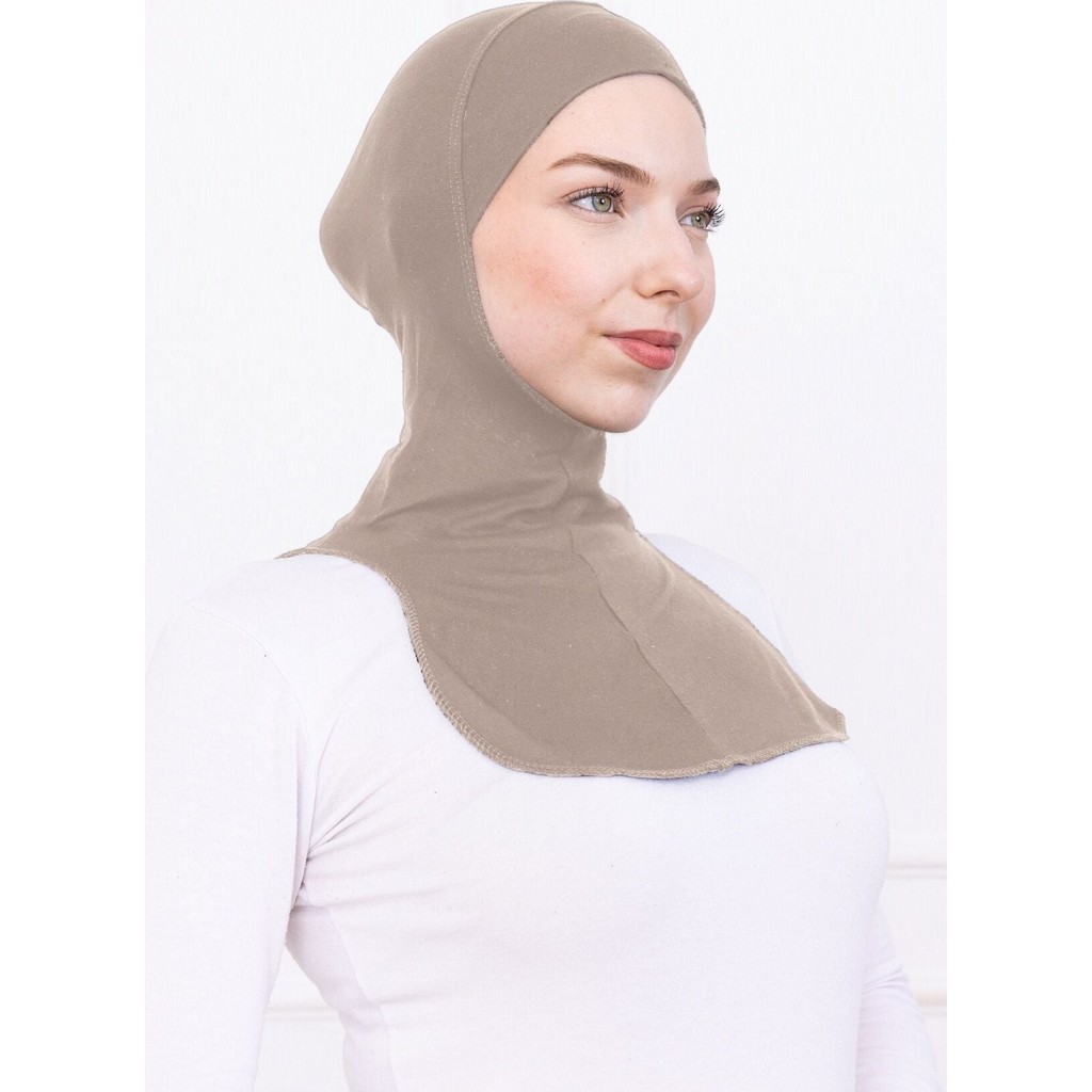 Loggia Boyunluklu Ninja Bone Likralı Sporcu Bonesi - Kadın Hazır Pratik Tesettür Hijab Başörtü Vizon Giyim & İç Giyim Fiyatı