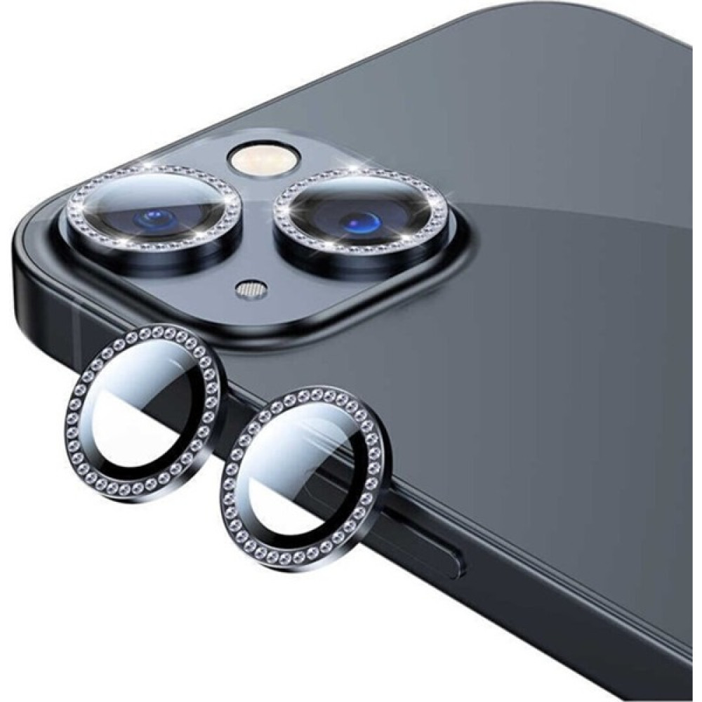 Logis Apple iPhone 12 Taşlı Kamera Lens Koruma Camı 2'li - Siyah Cep Telefonu Ekran Koruyucusu Fiyatı