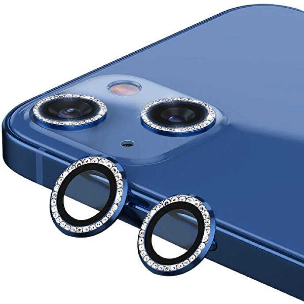 Logis Apple Iphone 13 Taşlı Kamera Lens Koruma Camı 2'li - Mavi Cep Telefonu Ekran Koruyucusu Fiyatı