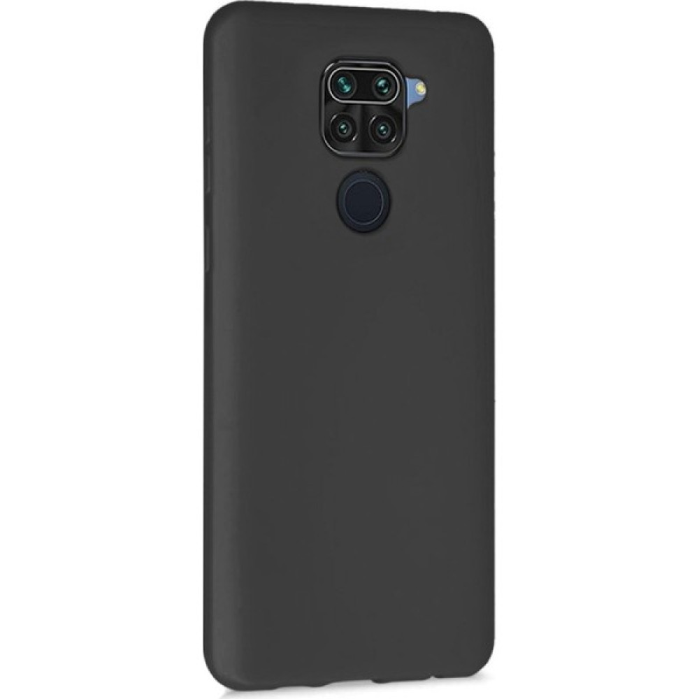 Logis Xiaomi Redmi Note 9 Kılıf Liquid Içi Kadife Lansman Velvet Silikon - Siyah Cep Telefonu Kılıfı Fiyatı
