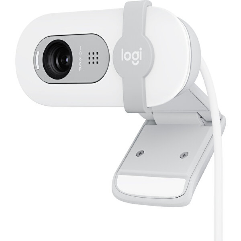 Logitech Brio 100 Full HD 1080p Gizlilik Kapaklı Mikrofonlu Web Kamerası - Beyaz Web Kameraları Fiyatı