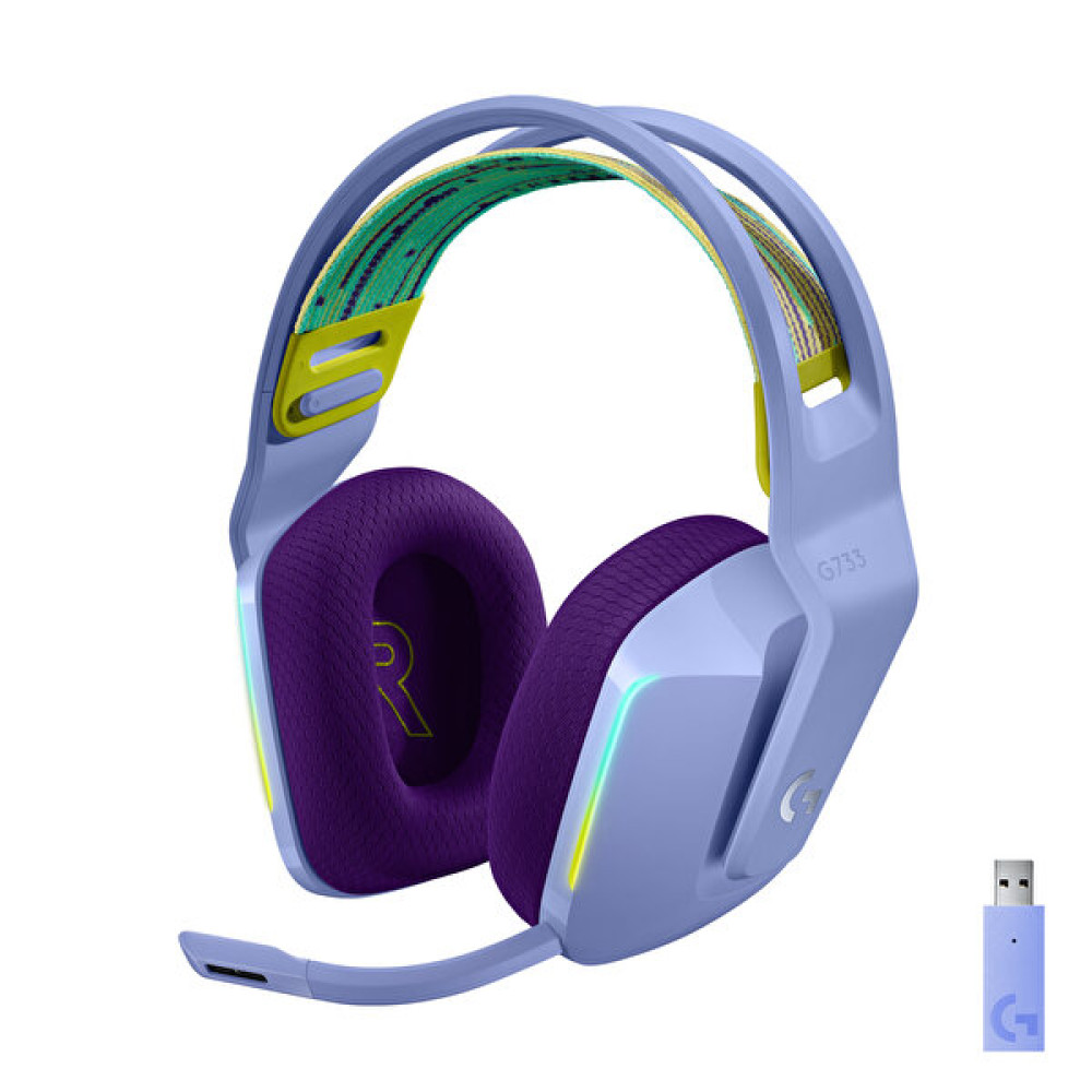 Logitech G G733 Kablosuz 7.1 Surround Ses Oyuncu Kulaklığı Lila Oyuncu Kulaklıkları Fiyatı