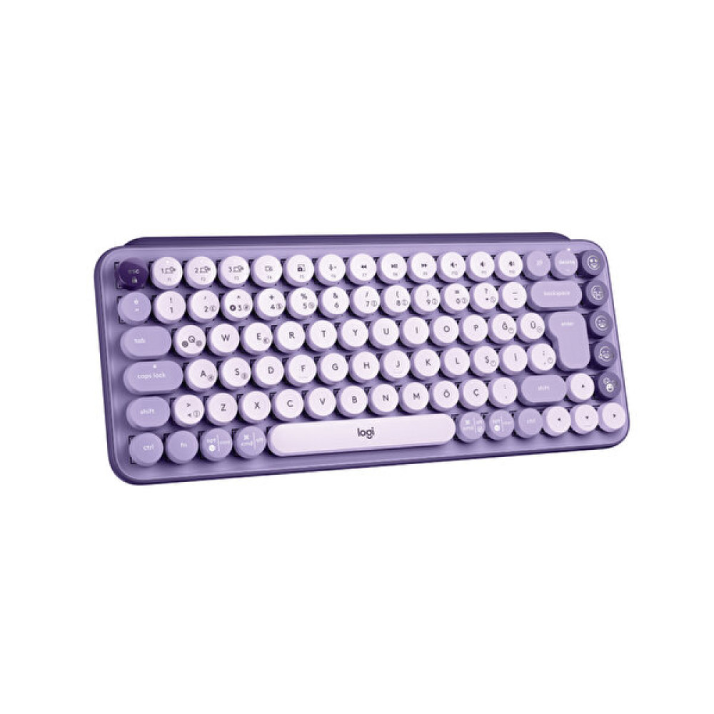 Logitech Pop Keys 920-011527 Türkçe Q Lila Kablosuz Klavye Kablosuz Klavye Fiyatı