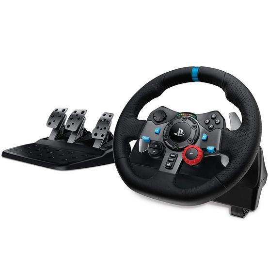 Logitech Siyah PS4/PS3/PC/Mac - UK Fiş G 29 Driving Force Oyun Yarış Bisikleti İki Motor Force Feedback 900° Direksiyon Alanı Deri Direksiyon Ayarlanabilir Pasanmaz Çelik Zemin Pedalı Oyun Konsolları Fiyatı
