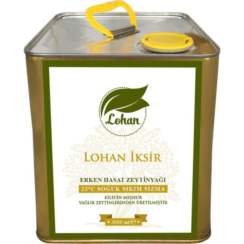 Lohan Iksir , Özel Erken Hasat , 23 C° Soğuk Sıkım Sızma Zeytinyağı, 3 lt , 3000 ml - 3 lt Oto Boyaları Fiyatı