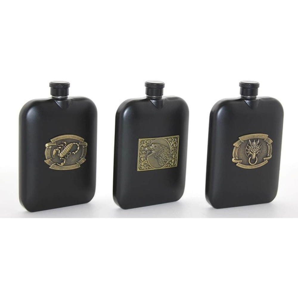 Lokal Marketing Paslanmaz Çelik Kabartmalı Tekli 6 Oz Matara ALK2666 - LKM9269-4639 Oto Boyaları Fiyatı