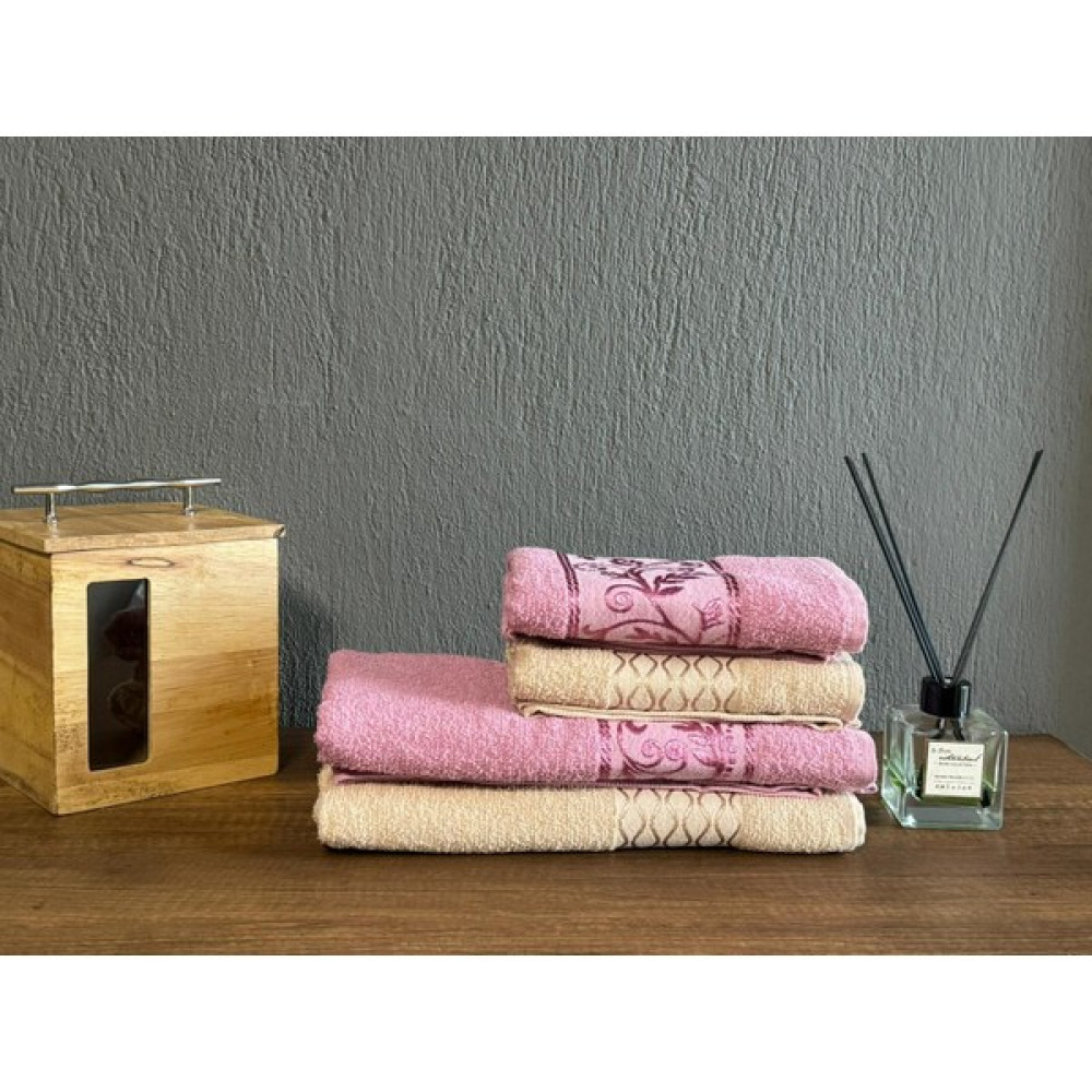 Lökçe Polo Life 4'Lü Banyo Havlu Seti Hamam Takımı 100% Pamuk - Kahverengi - 70 x 150 cm El / Yüz Havlusu Fiyatı