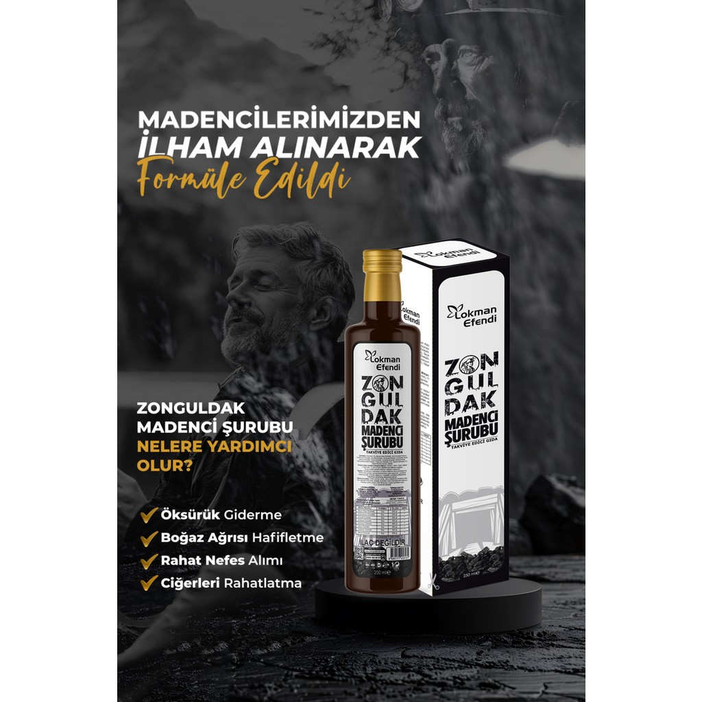 Lokman Efendi Zonguldak Madenci Bitkisel Şurup 250 ml Diğer Fiyatı