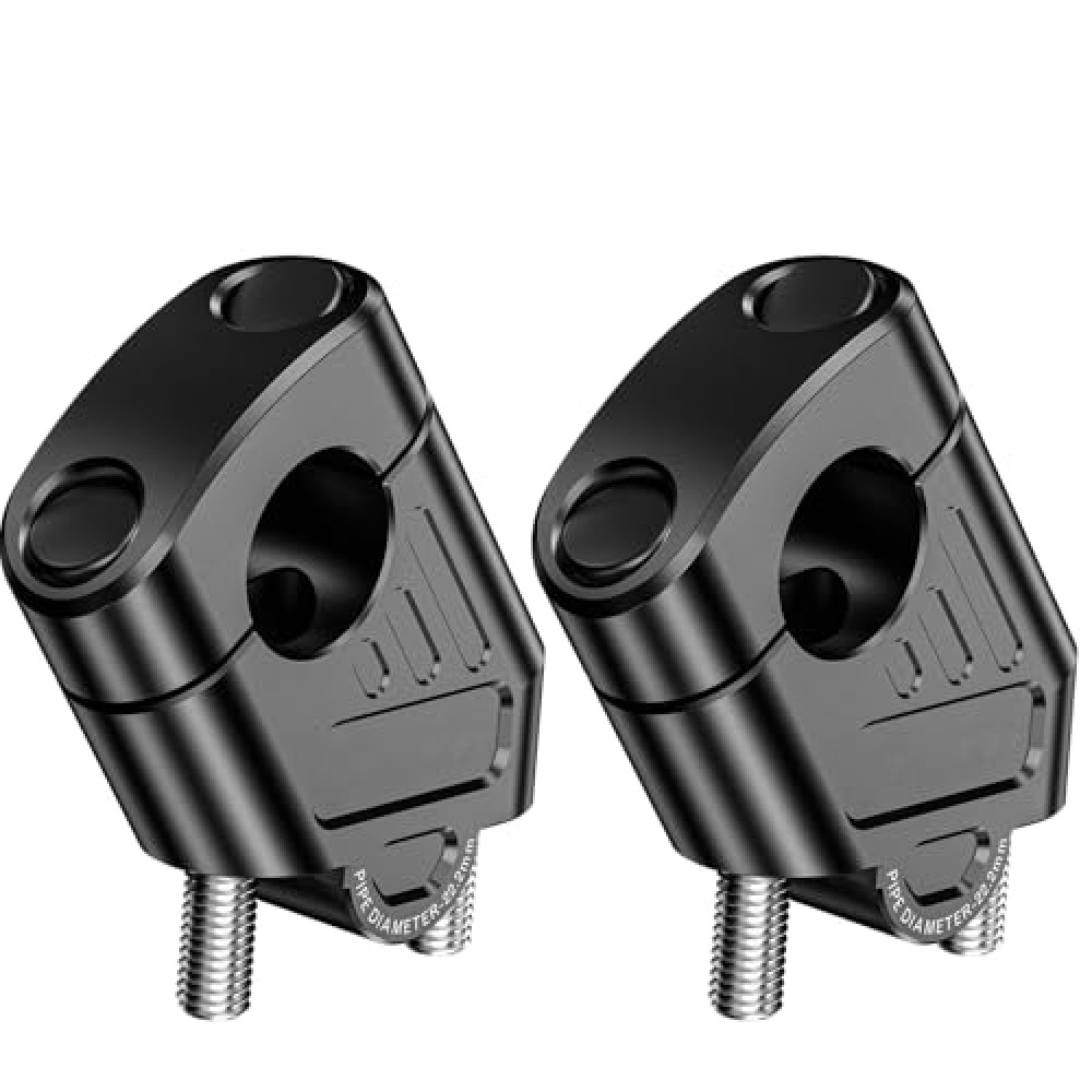 LOKTENWO Aluminum Alloy 7/8” (22mm) Motorcycle Handlebar Risers, Universal Handlebar Mount Clamp Risers Compatible with Dirt Pit Bike Mini Bike