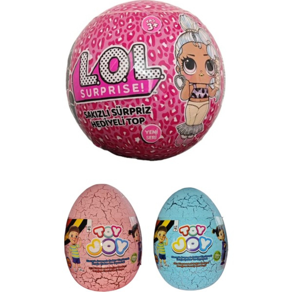 Lol Bebek Sürpriz Top- Toyjoy Çatlak Yumurtalar (Mavi Pembe) Oyun Seti Fiyatı