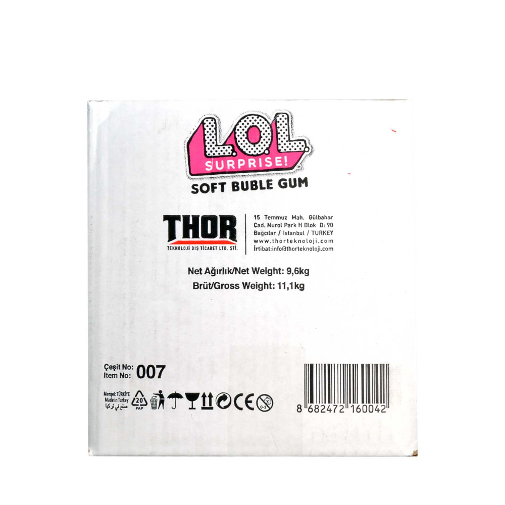 Lol Sürpriz Sakız 5'li Paket 20 gr x 20'li Kutu